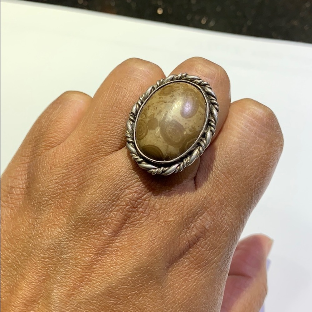 Silver Agate Ring - image 3